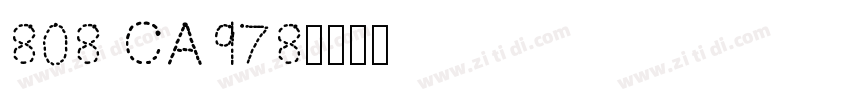 808 CA978字体转换